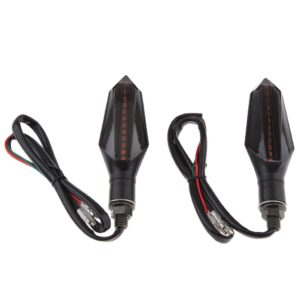 SKAIFALL® 2Pcs 12 Led Universal Motorcycle Turning Signal Lamp Flash Light Lamp Blue