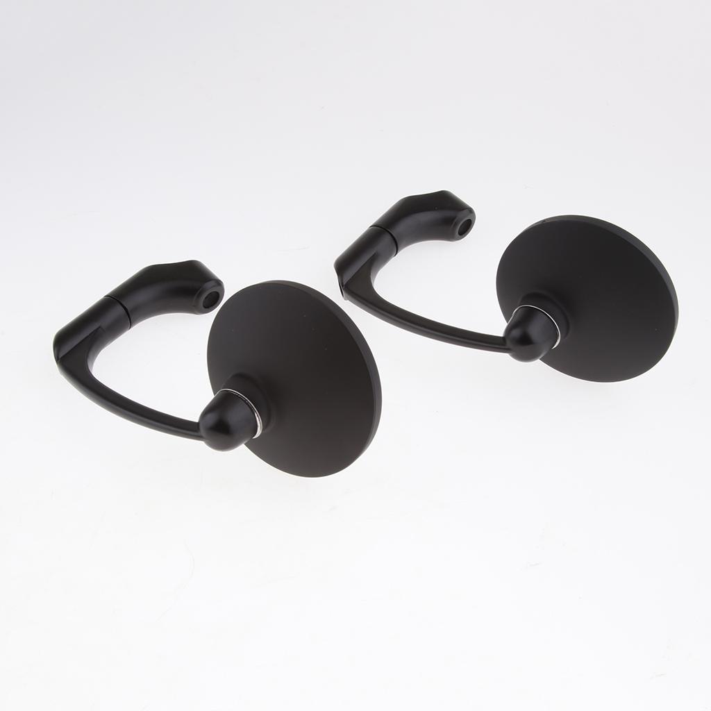 SKAIFALL® Universal Side Rear View Race Mirrors For Motorcycle Motorbike Scooters Black - Image 2