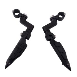 SKAIFALL® Aluminum Footbrake Rear Pegs Bracket Mount Footrest For Motorcycles Black