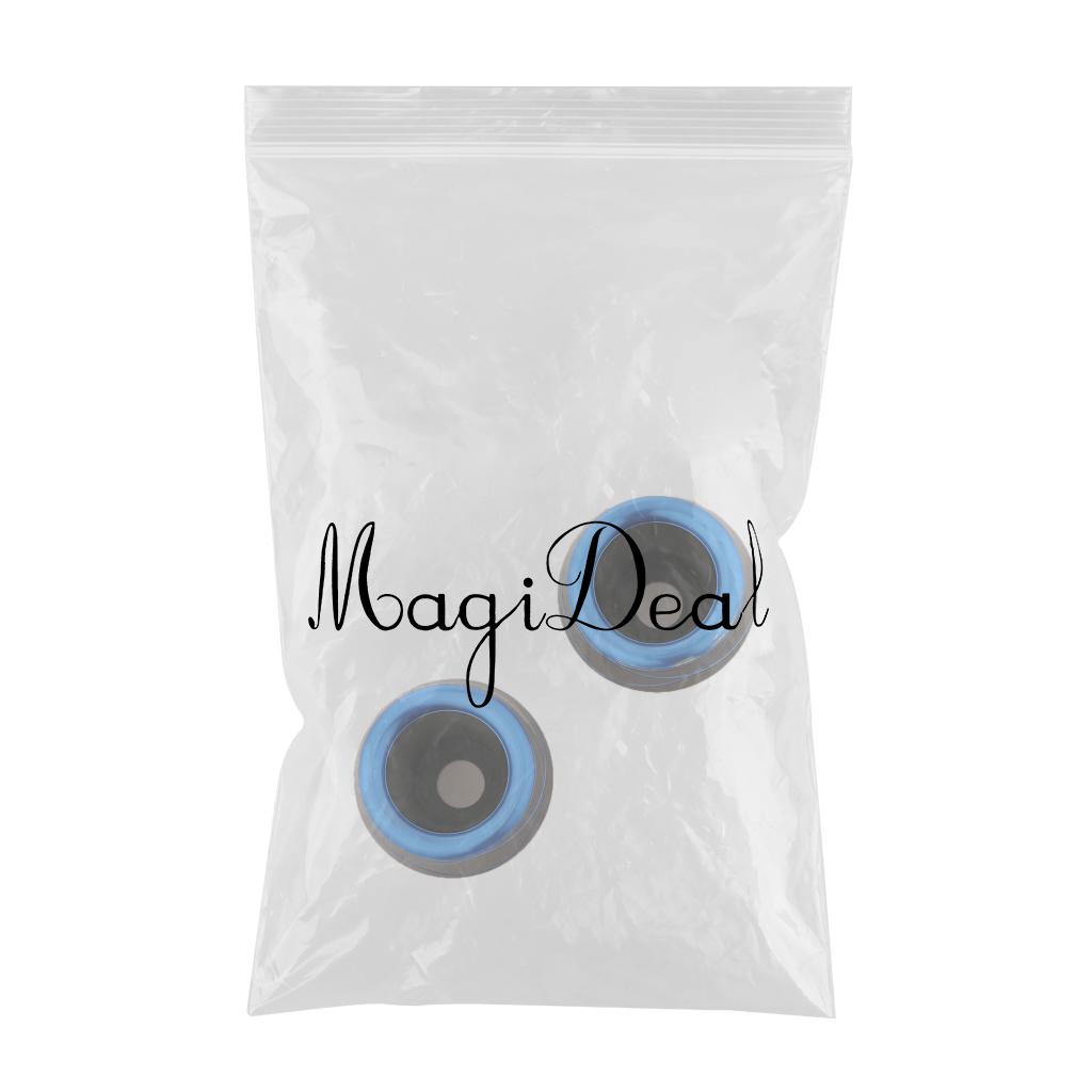 SKAIFALL® 2 Pcs Motorcycle Front Fork Cup Drop Resistance Universal Blue + Black