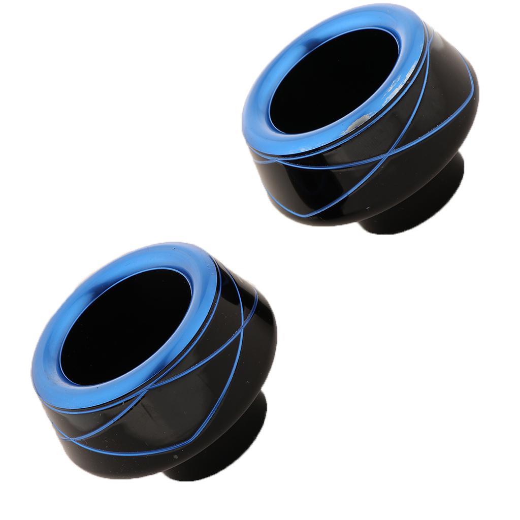 SKAIFALL® 2 Pcs Motorcycle Front Fork Cup Drop Resistance Universal Blue + Black - Image 3