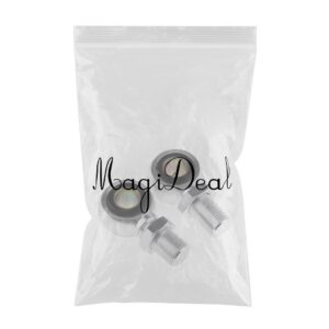 SKAIFALL® 1 Pair Eye Adapter Eye End For Motorcycle Scooter Shock Absorber 14Mm Sliver