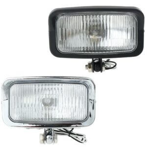 SKAIFALL® Universal 12V Motorcycle Square Led Shaped Spotlight Headlamp Light Black