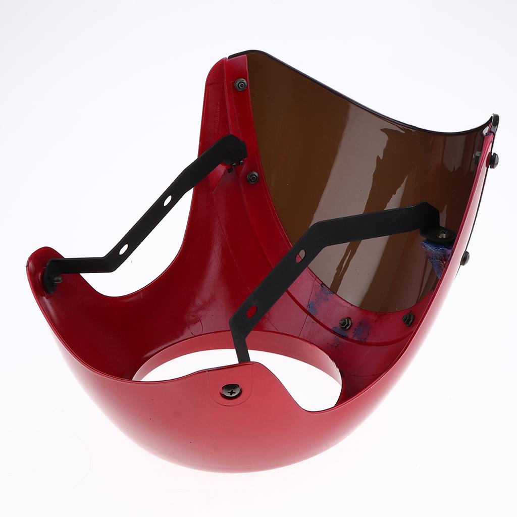 SKAIFALL® 7 Motorcycle Headlight Fairing Screen Cover Cafe Racer Red + Smoke" - Image 2