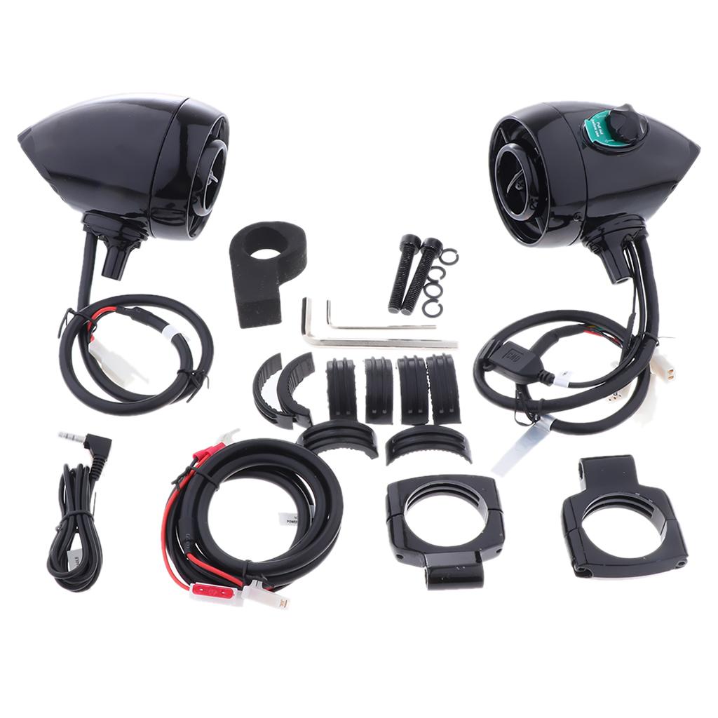 SKAIFALL® Motorcycle Handlebar Mount Bluetooth Usb Stereo Speakers 1.25 Inch Bracket - Image 3