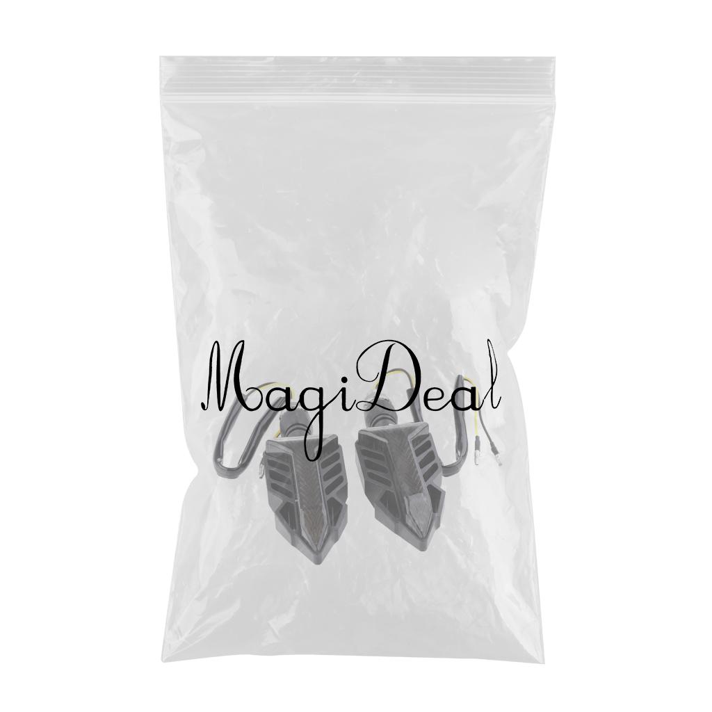 SKAIFALL® Flowing Water Running Lamp Turn Signal Light For Motorcycle Black + Red