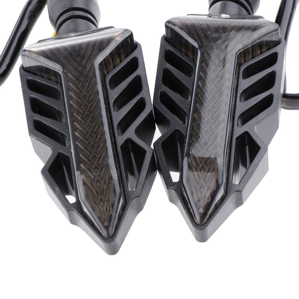 SKAIFALL® Flowing Water Running Lamp Turn Signal Light For Motorcycle Black + Red - Image 3