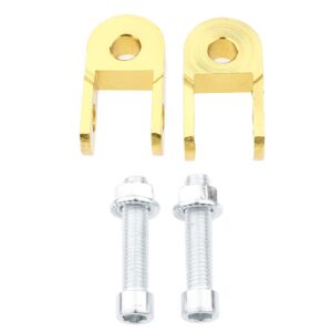 SKAIFALL® 1 Pair Motorcycle Thicken Pad Shock Absorbers For Height Extension Yellow