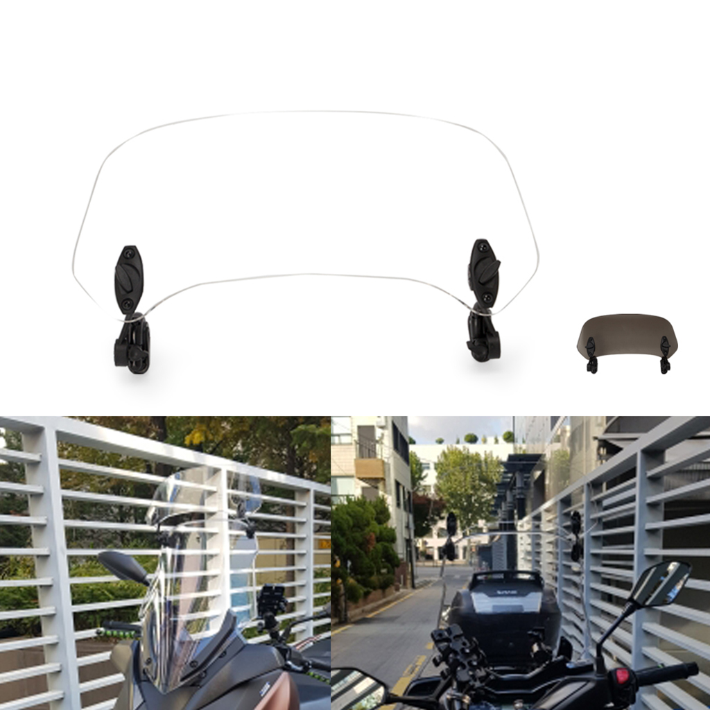 SKAIFALL® Motorcycle Windscreen Windshield Extension Spoiler Air Deflector Tawny S - Image 3
