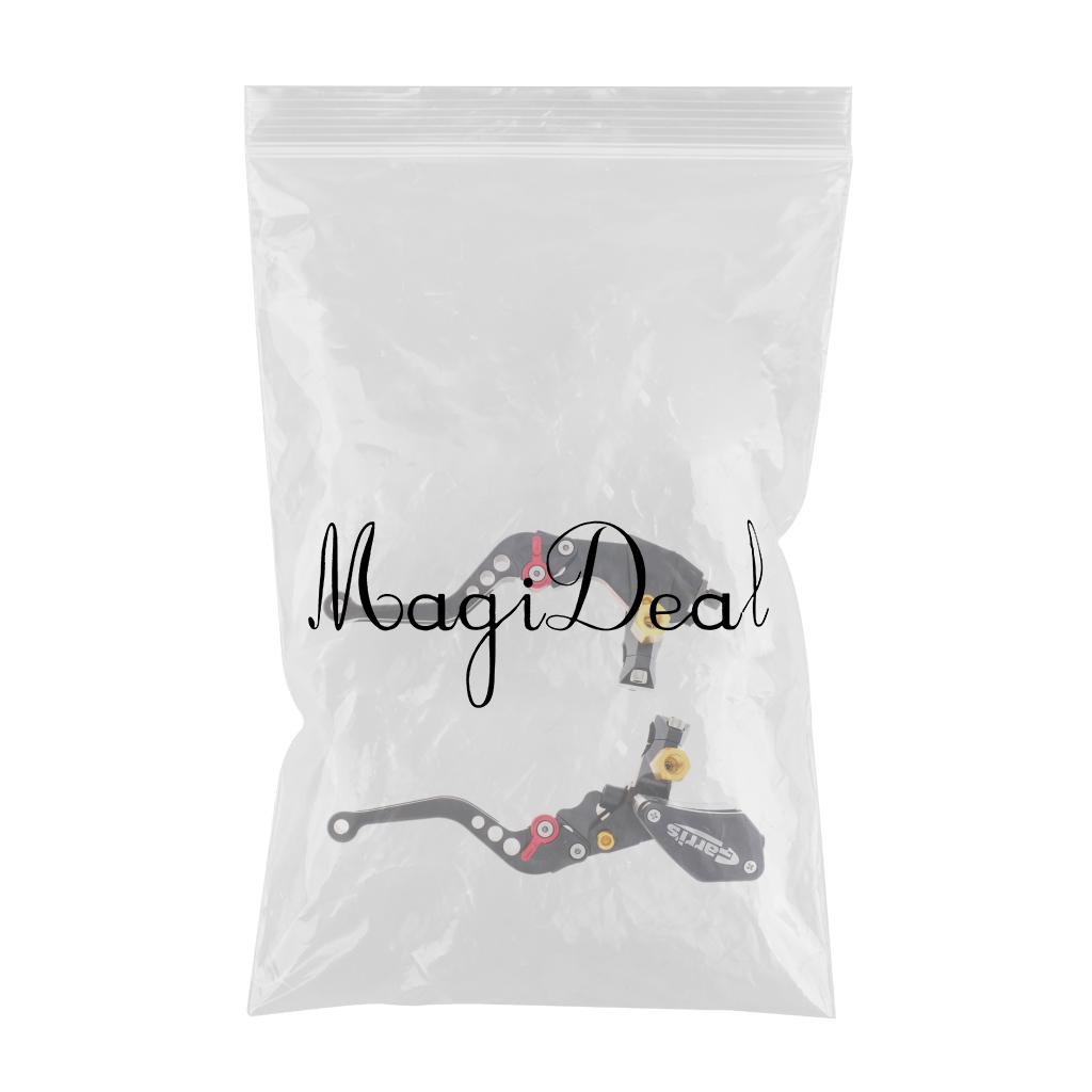 SKAIFALL® Adjustable Folding Motorcycle Extendable Brake Clutch Levers Black