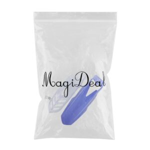 SKAIFALL® 2 Pcs Motorcycle Front Fender Mudguard Wheel Splash Guard Blue + White