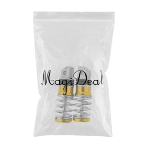 SKAIFALL® Pair Motorcycle Aluminum Rear Spring Footrest Pegs Pedal 105X30Mm Yellow