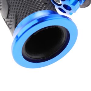SKAIFALL® Pair Racing Motorcycle Motorbike Rubber Handlebar Hand Grip Bar End Blue