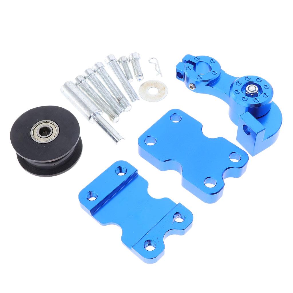 SKAIFALL® Portable Aluminum Motorcycle Adjuster Chain Tensioner Bolt On Roller Blue - Image 4