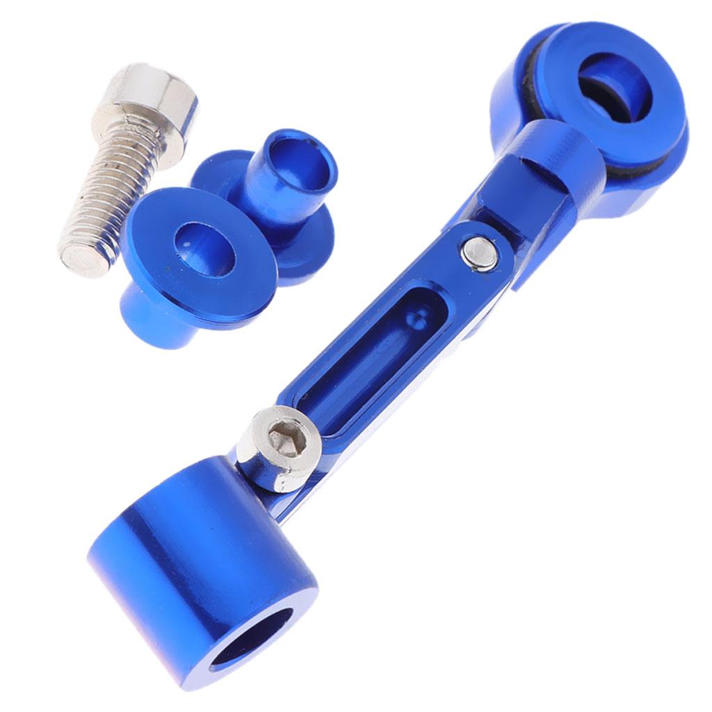 SKAIFALL® Universal Motorcycle Brake Master Fluid Reservoir Oil Cup Bracket Blue - Image 2