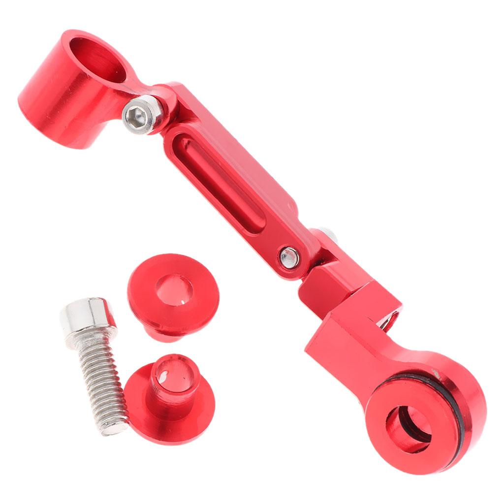 SKAIFALL® Universal Motorcycle Brake Master Fluid Reservoir Oil Cup Bracket Red - Image 5