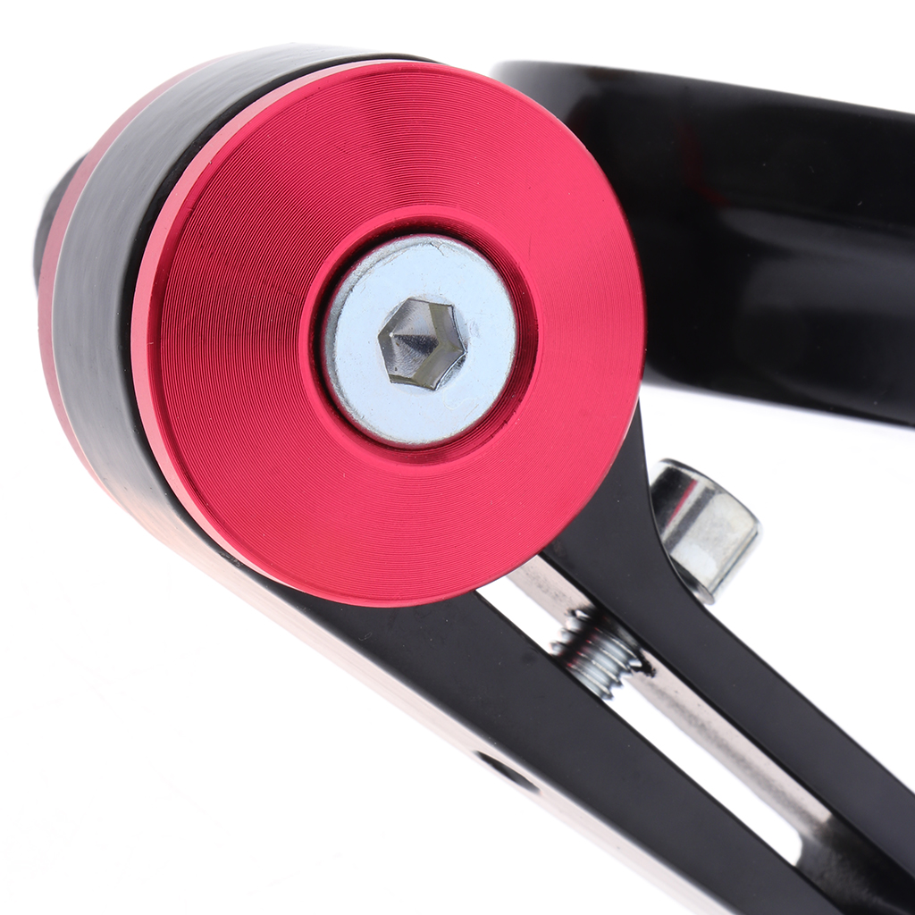 SKAIFALL® Cnc Alloy Side Rear View Race Mirrors For Motorbikes Scooters Red + Black - Image 3