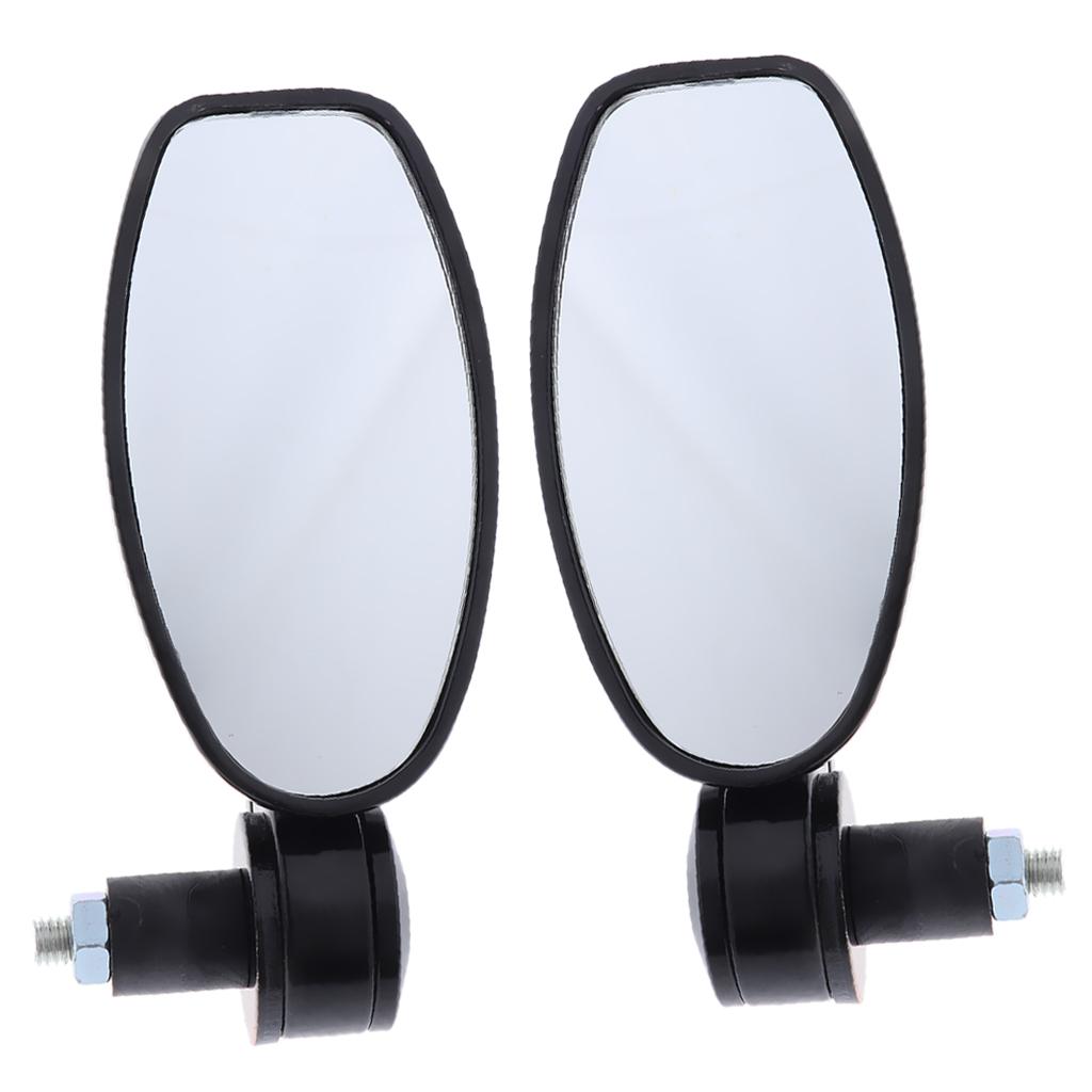 SKAIFALL® Cnc Alloy Side Rear View Race Mirrors For Motorbikes Scooters Black + Black - Image 2