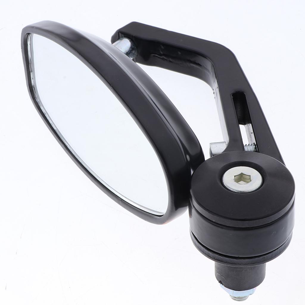 SKAIFALL® Cnc Alloy Side Rear View Race Mirrors For Motorbikes Scooters Black + Black - Image 4