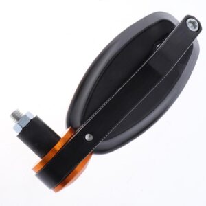 SKAIFALL® Cnc Alloy Side Rear View Race Mirrors For Motorbikes Scooters Golden + Black