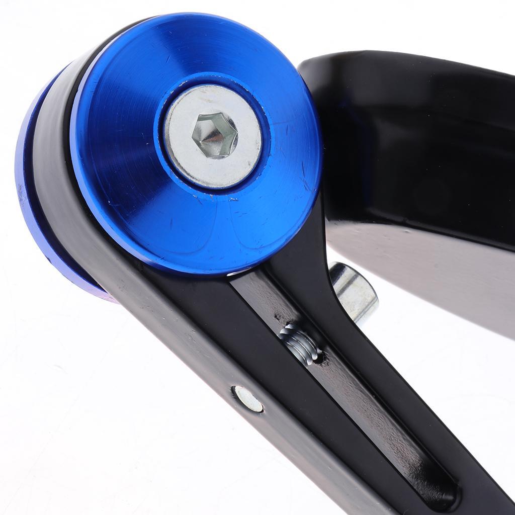 SKAIFALL® Cnc Alloy Side Rear View Race Mirrors For Motorbikes Scooters Blue + Black - Image 2