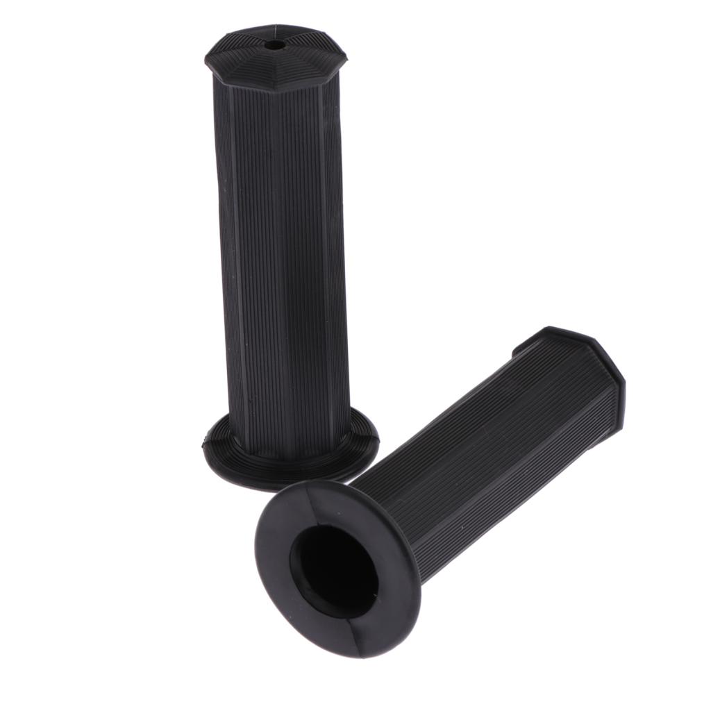 SKAIFALL® 2X 7/822Mm Handle Bar Hand Grip Motorcycle Skid Resistance Cafe Racer Black" - Image 2