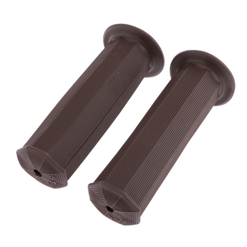 SKAIFALL® 1 Pair Rubber Motorcycle Motorbike Hand Grips 22Mm 7/8 Handlebars Brown" - Image 4