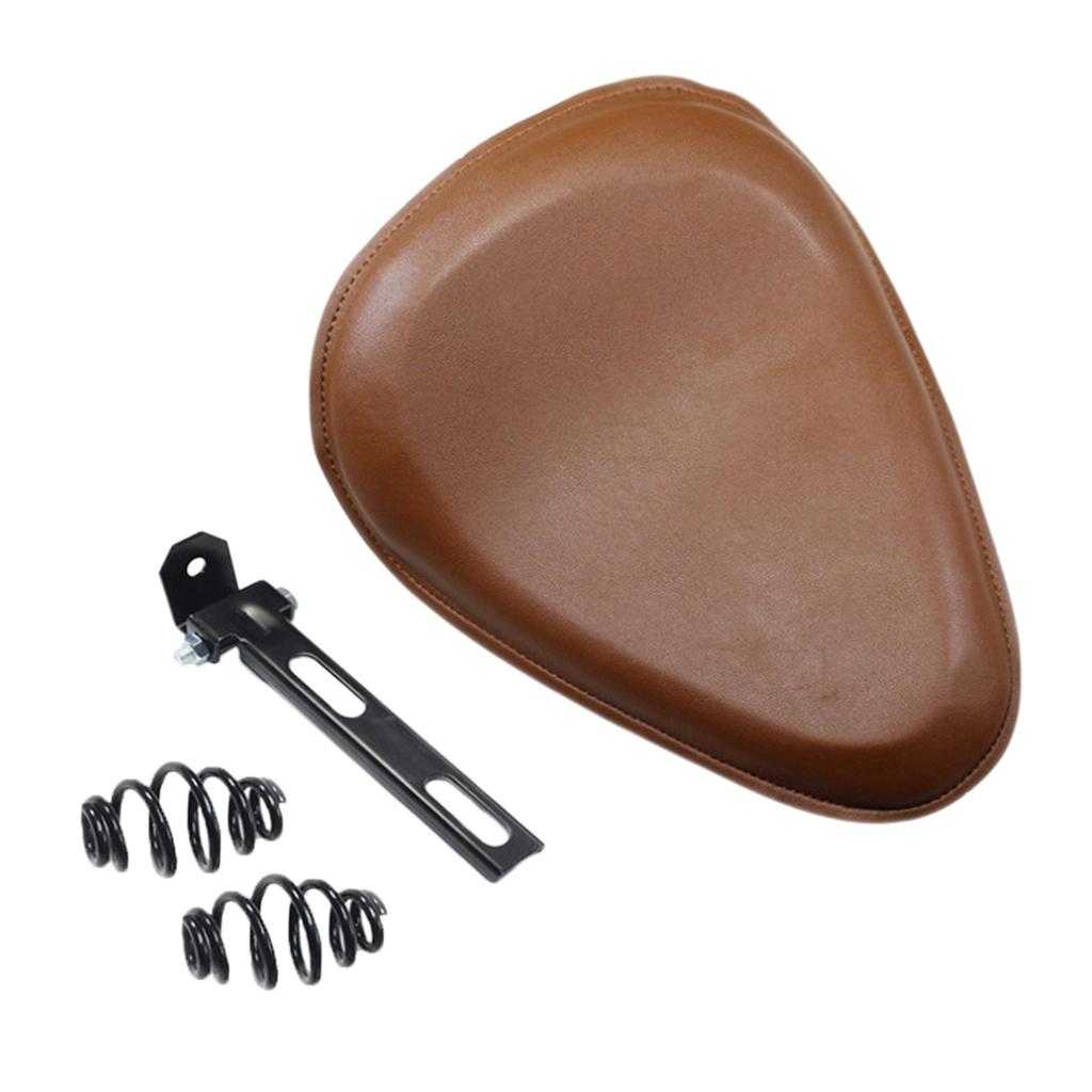 SKAIFALL® Pu Motorcycle Solo Spring Bracket Seat For Sportster Chopper Bobber Custom C - Image 3