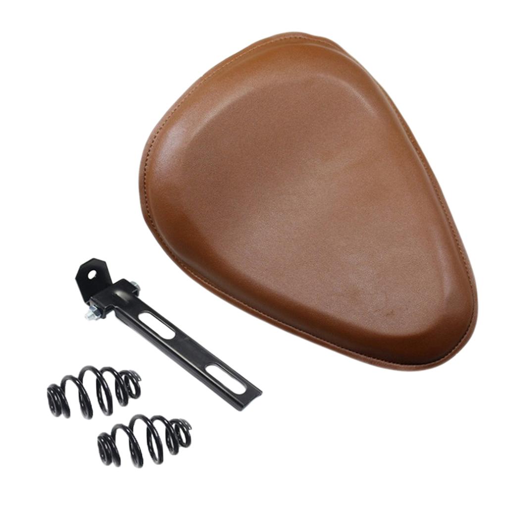 SKAIFALL® Pu Motorcycle Solo Spring Bracket Seat For Sportster Chopper Bobber Custom C - Image 4