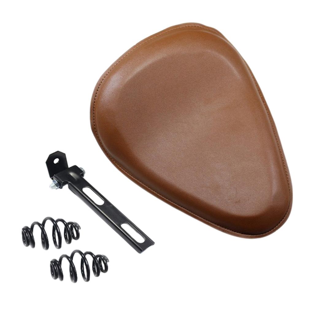 SKAIFALL® Pu Motorcycle Solo Spring Bracket Seat For Sportster Chopper Bobber Custom C - Image 5