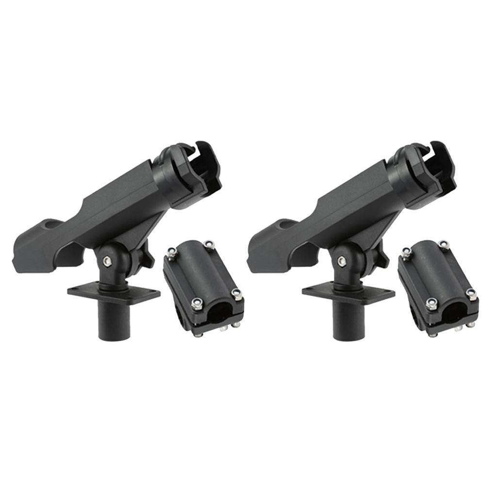 SKAIFALL® Fishing Rod Rack Holders Adjustable Removable 360 Kayak Tools Pole Bracketx2 - Image 3