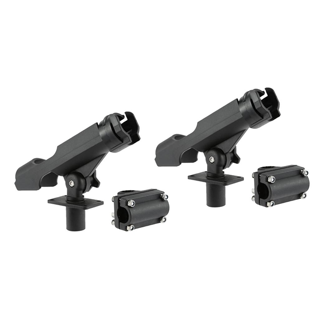 SKAIFALL® Fishing Rod Rack Holders Adjustable Removable 360 Kayak Tools Pole Bracketx2 - Image 4