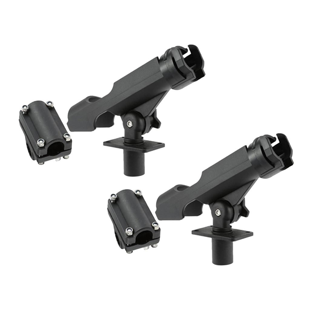 SKAIFALL® Fishing Rod Rack Holders Adjustable Removable 360 Kayak Tools Pole Bracketx2 - Image 5