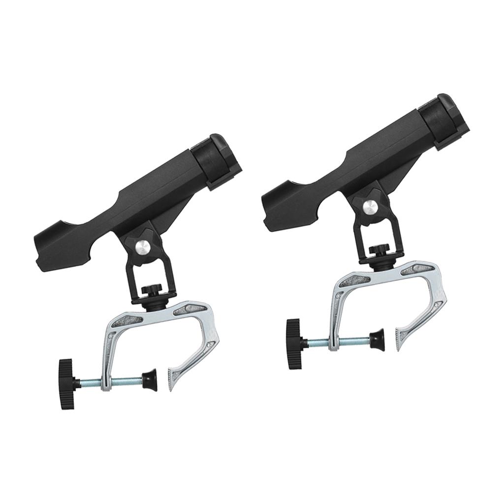 SKAIFALL® Universal Boat Raft Fishing Rod Holder Pole Stand Bracket Rest Adjustable X2 - Image 2