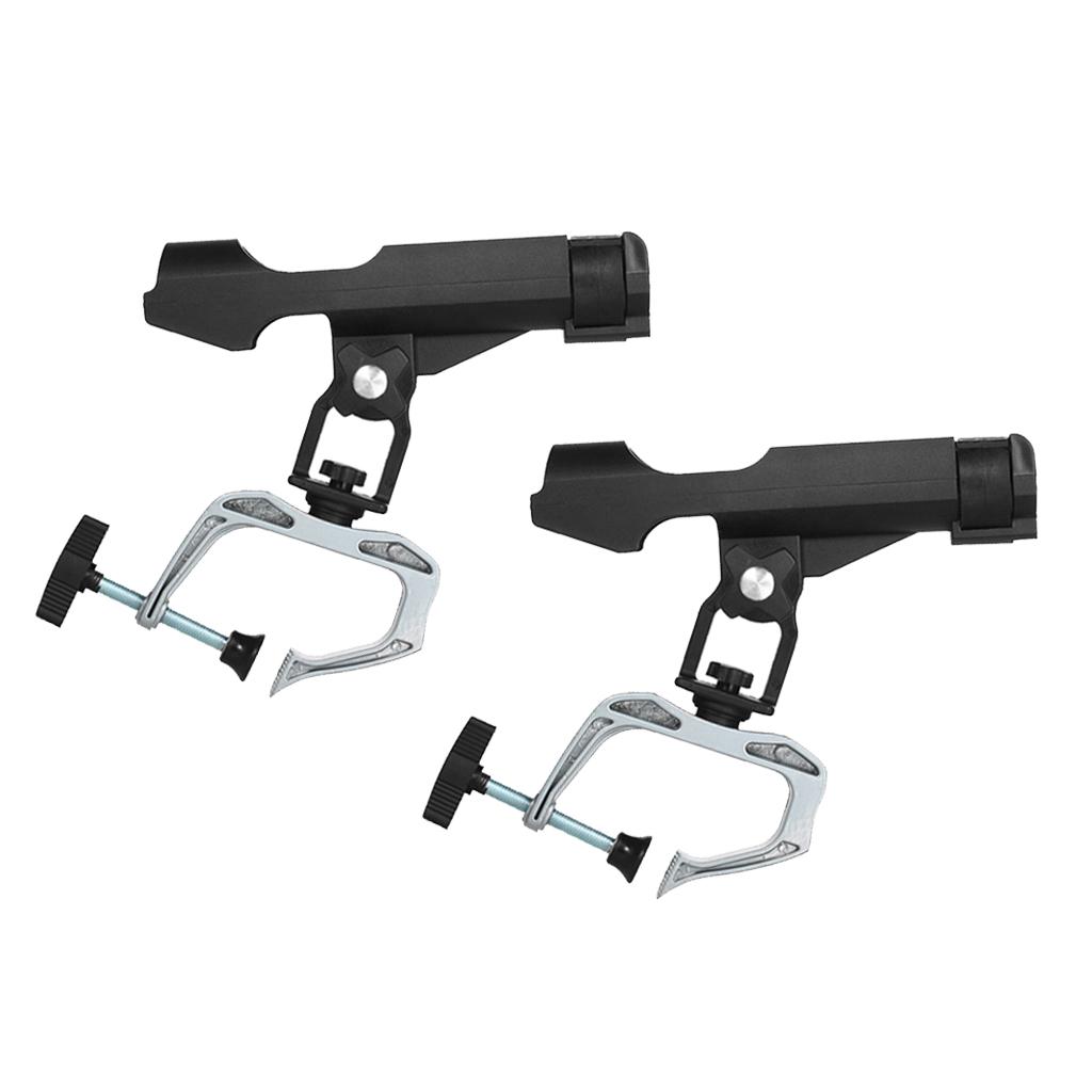 SKAIFALL® Universal Boat Raft Fishing Rod Holder Pole Stand Bracket Rest Adjustable X2 - Image 3