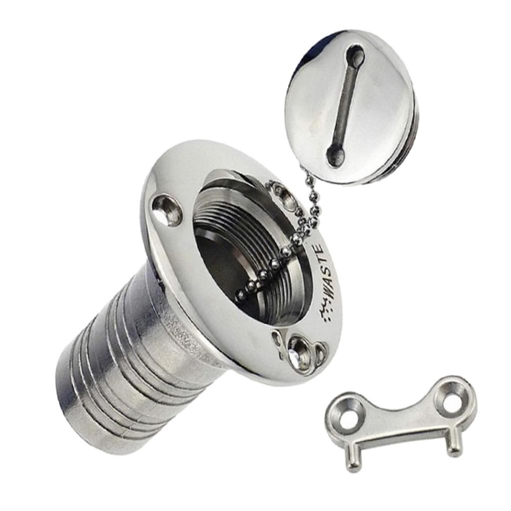 SKAIFALL® 50Mm Marine Boat Waste Tank Deck Fill Cap With Key 316 Stainless Steel - Image 2