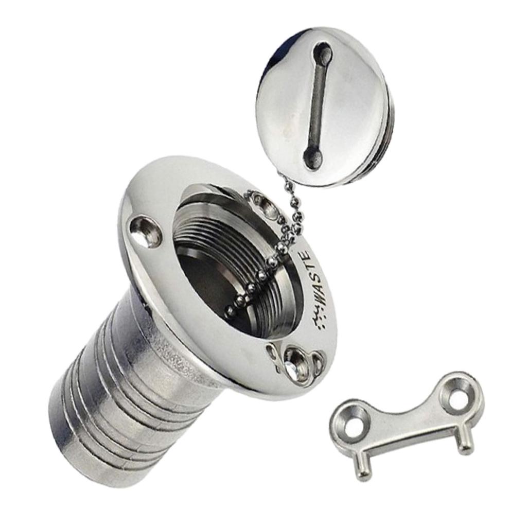 SKAIFALL® 50Mm Marine Boat Waste Tank Deck Fill Cap With Key 316 Stainless Steel - Image 4