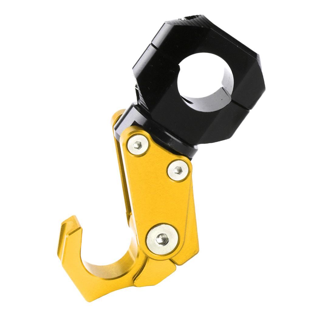 SKAIFALL® Cnc Alloy Folding Hanger Hook Buckle For 22Mm Handlebar Motorcycles Golden - Image 2