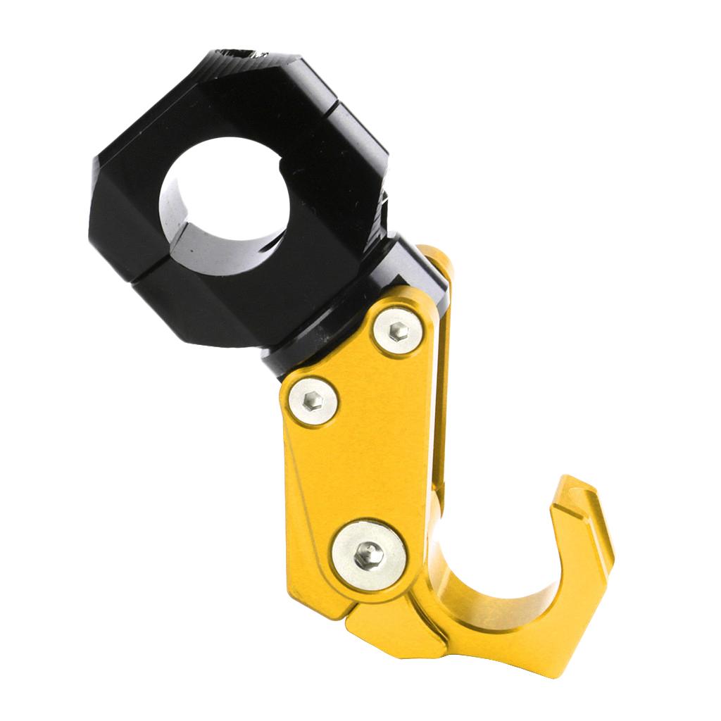 SKAIFALL® Cnc Alloy Folding Hanger Hook Buckle For 22Mm Handlebar Motorcycles Golden - Image 4