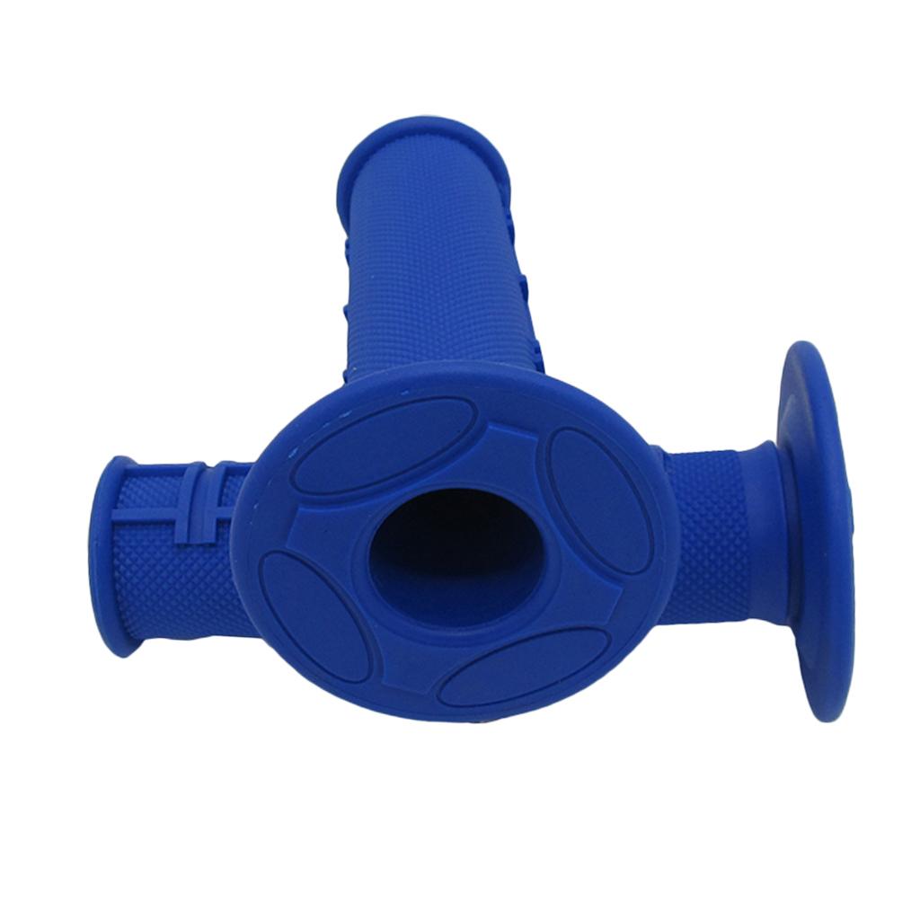 SKAIFALL® 7/8 Dirt Motorcycle Handle Bar Grips Pit Dirt Bike 22Mm Rubber Gel Blue" - Image 3