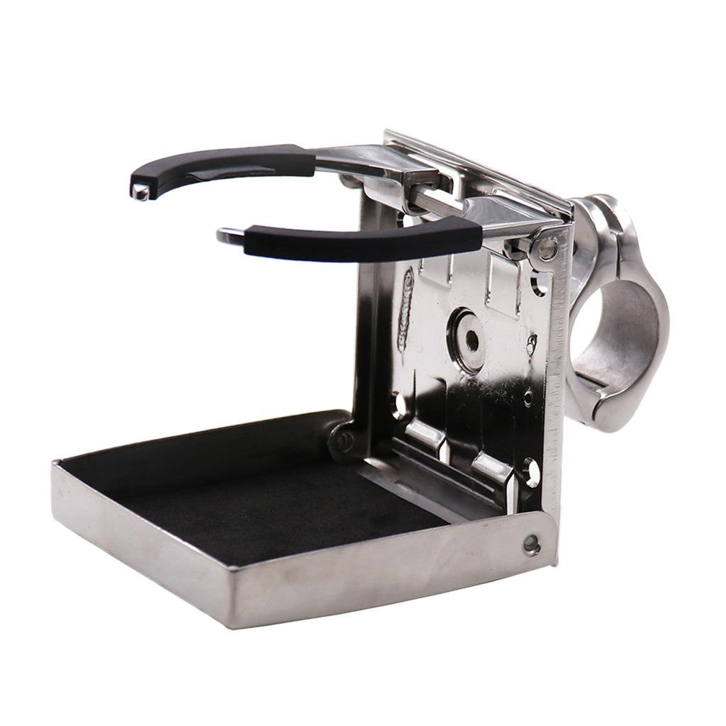 SKAIFALL® Silver 304 Stainless Steel Folding Drink Cup Holder Stand 24Mm For Car Auto - Image 5