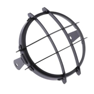 SKAIFALL® 5.75 Inch Black Cnc Aluminum Motorcycle Bullet Headlight Grill Cover