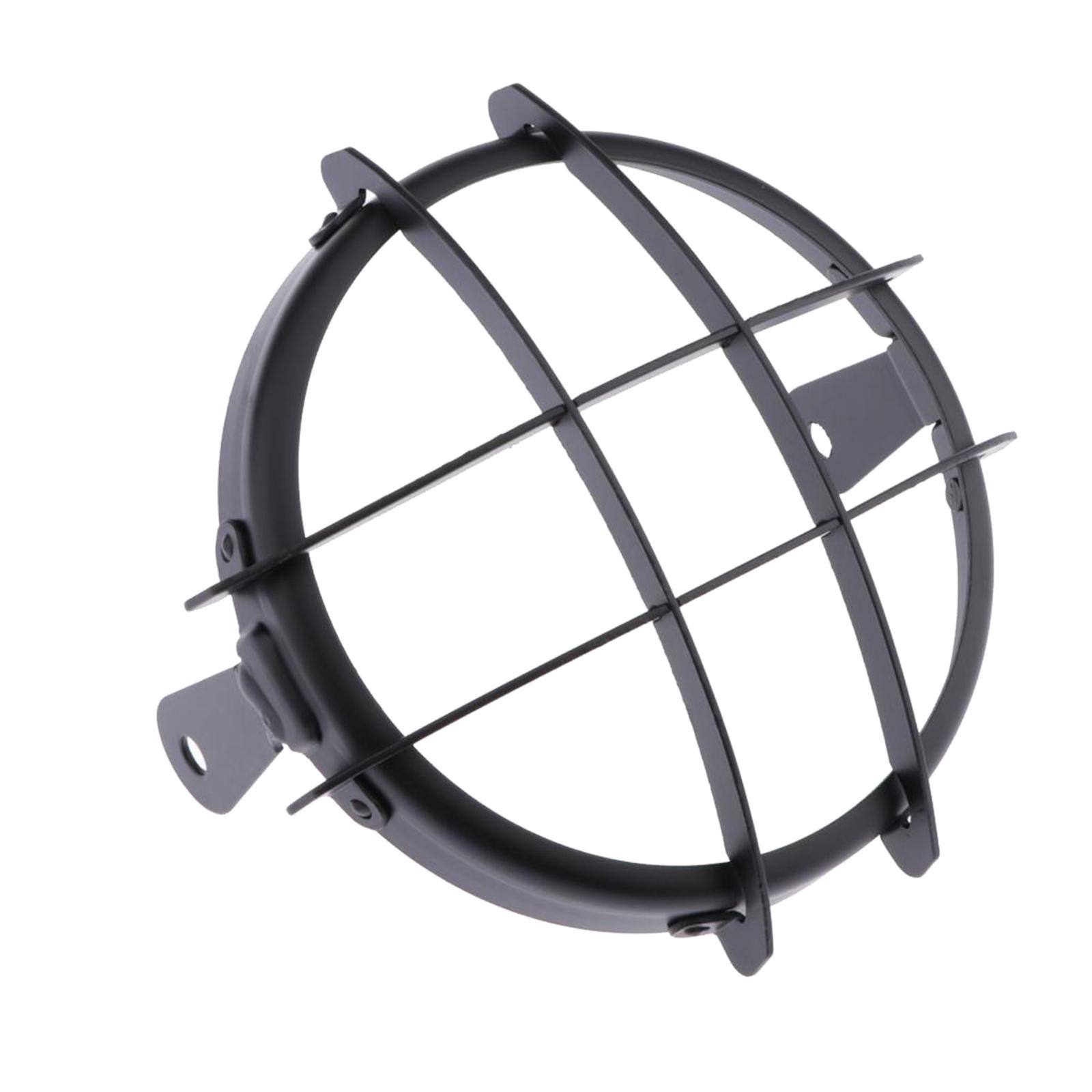 SKAIFALL® 5.75 Inch Black Cnc Aluminum Motorcycle Bullet Headlight Grill Cover