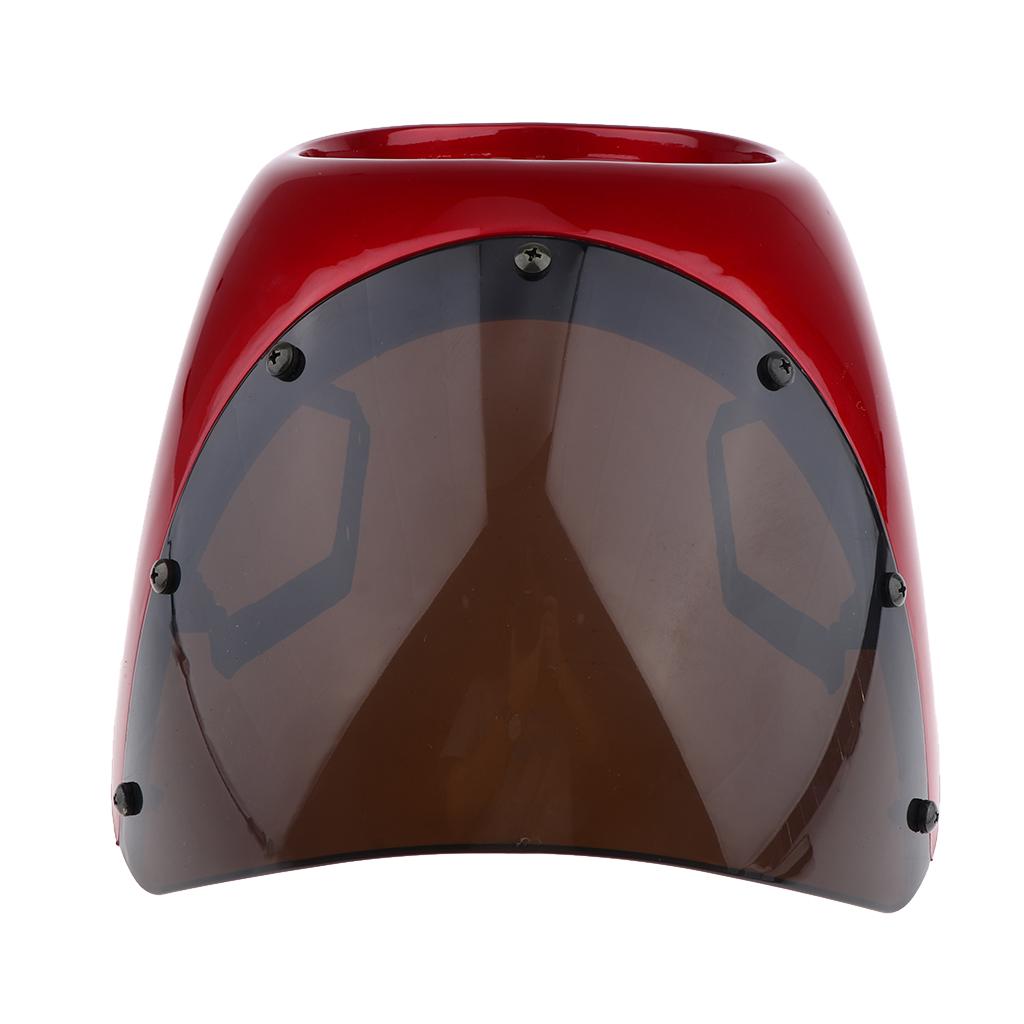 SKAIFALL® 7 Motorcycle Headlight Fairing Screen Cover Cafe Racer Red + Smoke" - Image 5