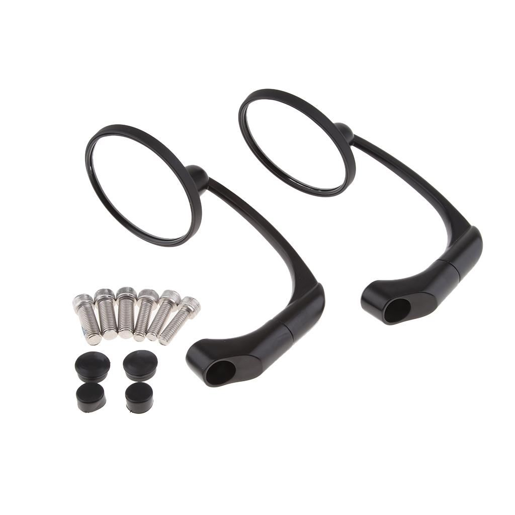 SKAIFALL® Universal Side Rear View Race Mirrors For Motorcycle Motorbike Scooters Black - Image 5