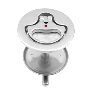 SKAIFALL® 316 Stainless Steel Cam Latch Flush Hatch Lift W/Back Plate For Marine Boat