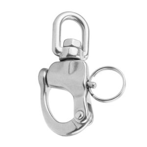 SKAIFALL® 316 Stainless Steel 70Mm Swivel Eye Snap Shackle - Boat/Sailing/Yacht/Sail