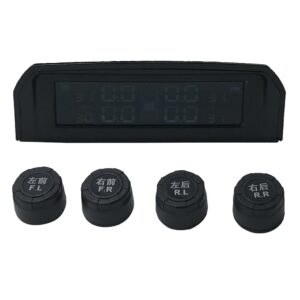 SKAIFALL® Wireless Tpms Tyre Pressure Monitoring System+4 External Sensors Solar Power