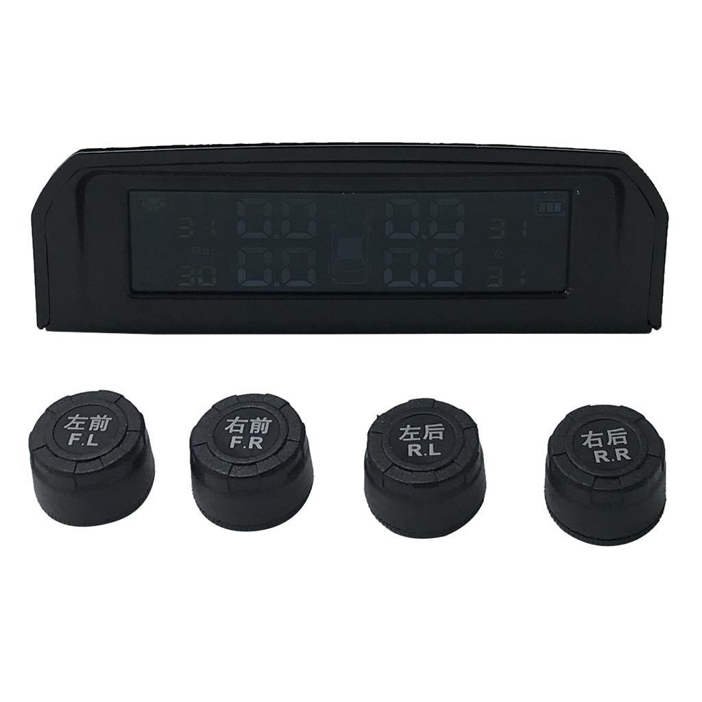 SKAIFALL® Wireless Tpms Tyre Pressure Monitoring System+4 External Sensors Solar Power