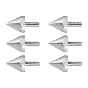 SKAIFALL® 6 Pcs 5Mm Universal Motorcycle Windscreen Screws Spike Bolts Nuts Silver